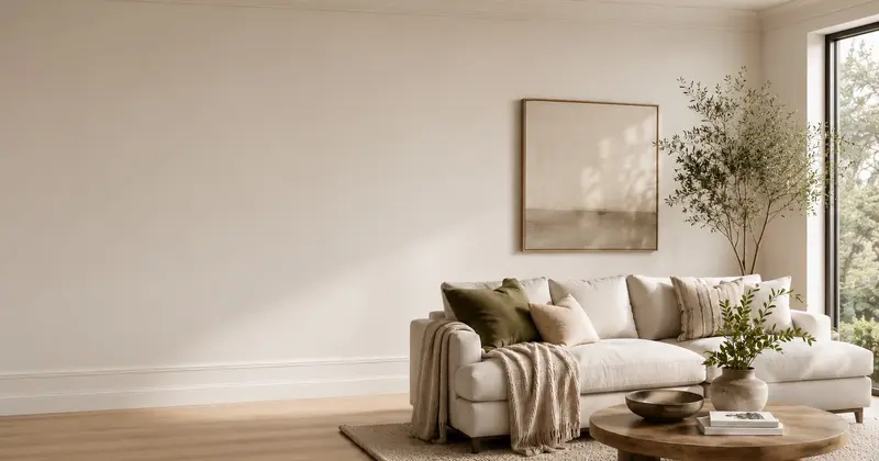 A freshly painted living room in a Dallas–Fort Worth home