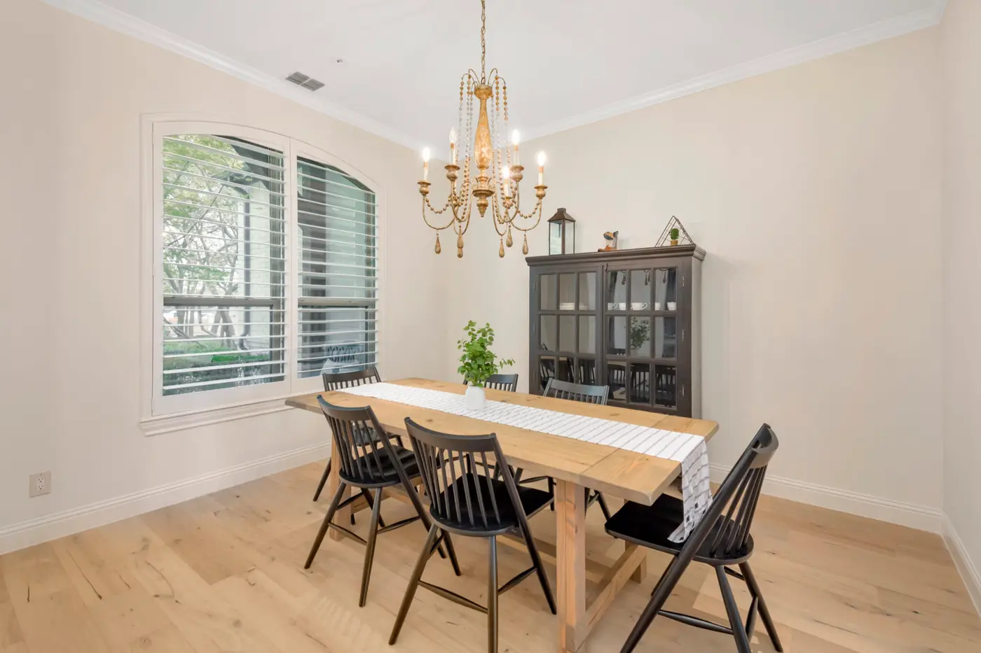 Repainted dining room