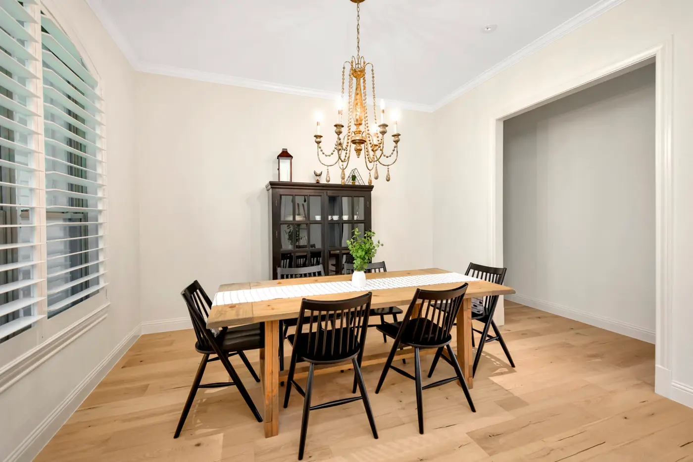 Repainted dining room
