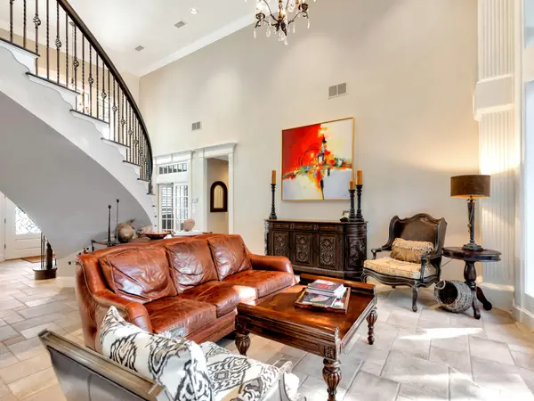 Repainted living room and staircase