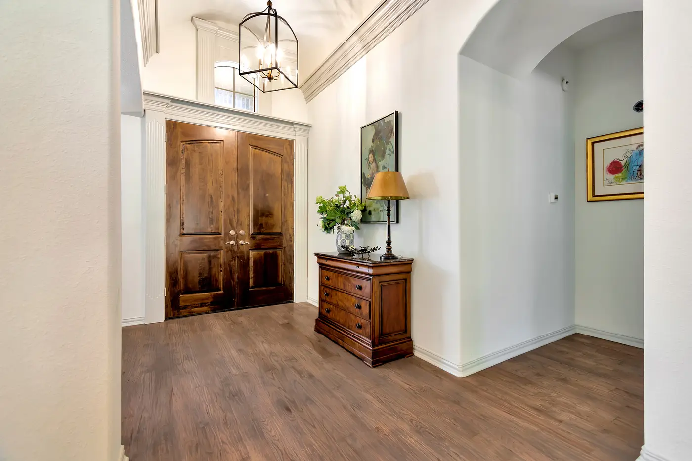 Repainted entry hall
