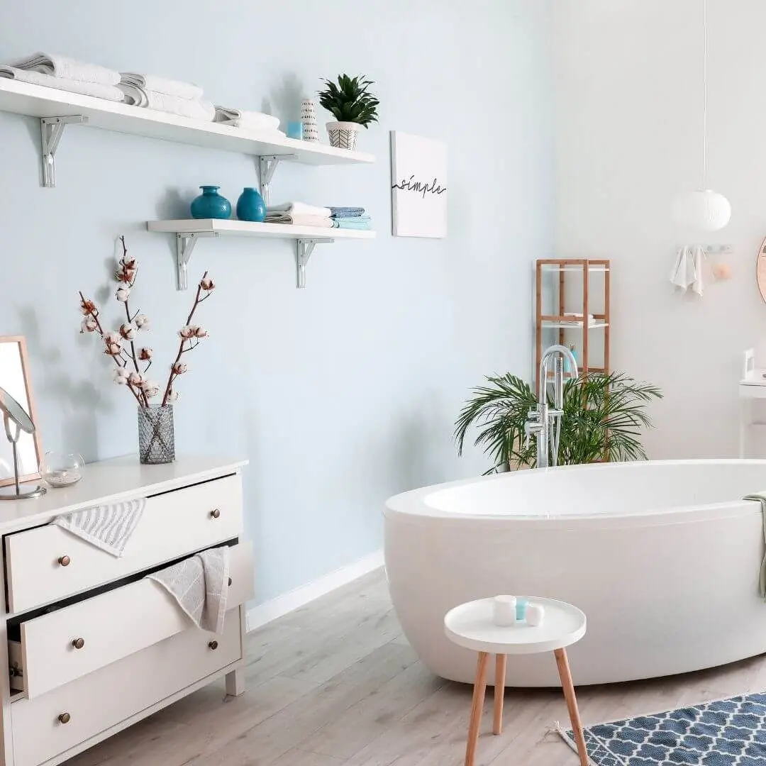 Bathroom accent wall