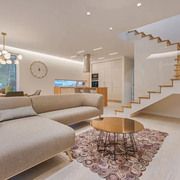 Whiter interior of a home