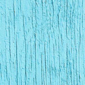 Cracking blue paint